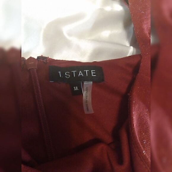 1 State Princess Metallic Short Formal Mini Dress XL - Picture 8 of 10